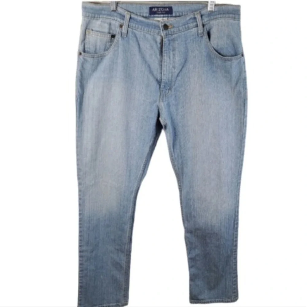 Arizona Jean‎ Co. Flex Athletic Fit Men's Baby Blue Jeans Size 36 X 32